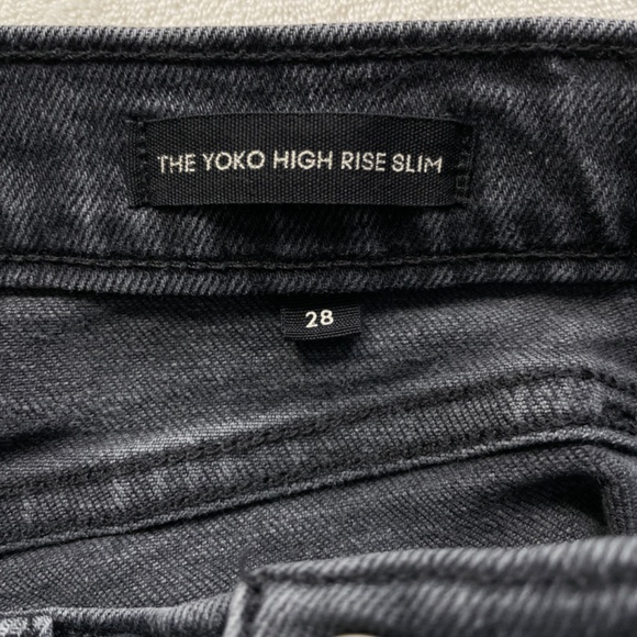 DENIM FORUM Yoko High Waist Jeans Button Fly 28 - Picture 9 of 11